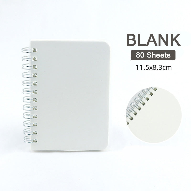 【𝗔𝗦𝗛】Matt Cover Mini Notebook C7 Spiral Wire O Planner Journal Notebook- Line-Blank-Grid C7迷你线圈笔记本