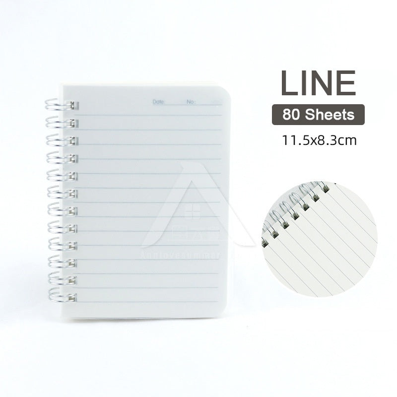 【𝗔𝗦𝗛】Matt Cover Mini Notebook C7 Spiral Wire O Planner Journal Notebook- Line-Blank-Grid C7迷你线圈笔记本