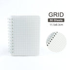 【𝗔𝗦𝗛】Matt Cover Mini Notebook C7 Spiral Wire O Planner Journal Notebook- Line-Blank-Grid C7迷你线圈笔记本