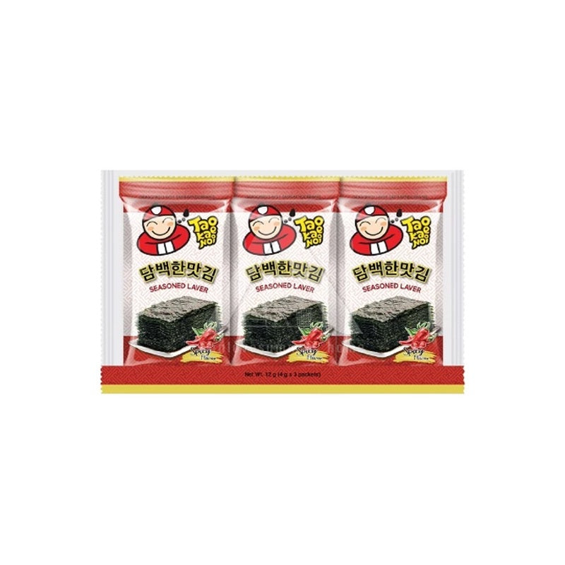 【𝗔𝗦𝗛】TAO KAE NOI Korean Seaweed Classic / Spicy 3x4g