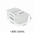 【𝗔𝗦𝗛】Muji Fridge Organiser Plastic Storage Box Food Fruit Container With Lid Bekas Peti Sejuk Simpan Sayuran 冰箱分类收纳盒
