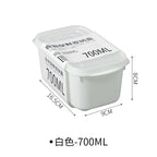 【𝗔𝗦𝗛】Muji Fridge Organiser Plastic Storage Box Food Fruit Container With Lid Bekas Peti Sejuk Simpan Sayuran 冰箱分类收纳盒
