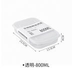 【𝗔𝗦𝗛】Muji Fridge Organiser Plastic Storage Box Food Fruit Container With Lid Bekas Peti Sejuk Simpan Sayuran 冰箱分类收纳盒