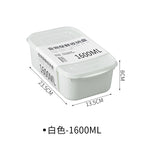 【𝗔𝗦𝗛】Muji Fridge Organiser Plastic Storage Box Food Fruit Container With Lid Bekas Peti Sejuk Simpan Sayuran 冰箱分类收纳盒