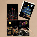 【𝗔𝗦𝗛】【4 in 1】A5 Scratch Card (China Famous Building)