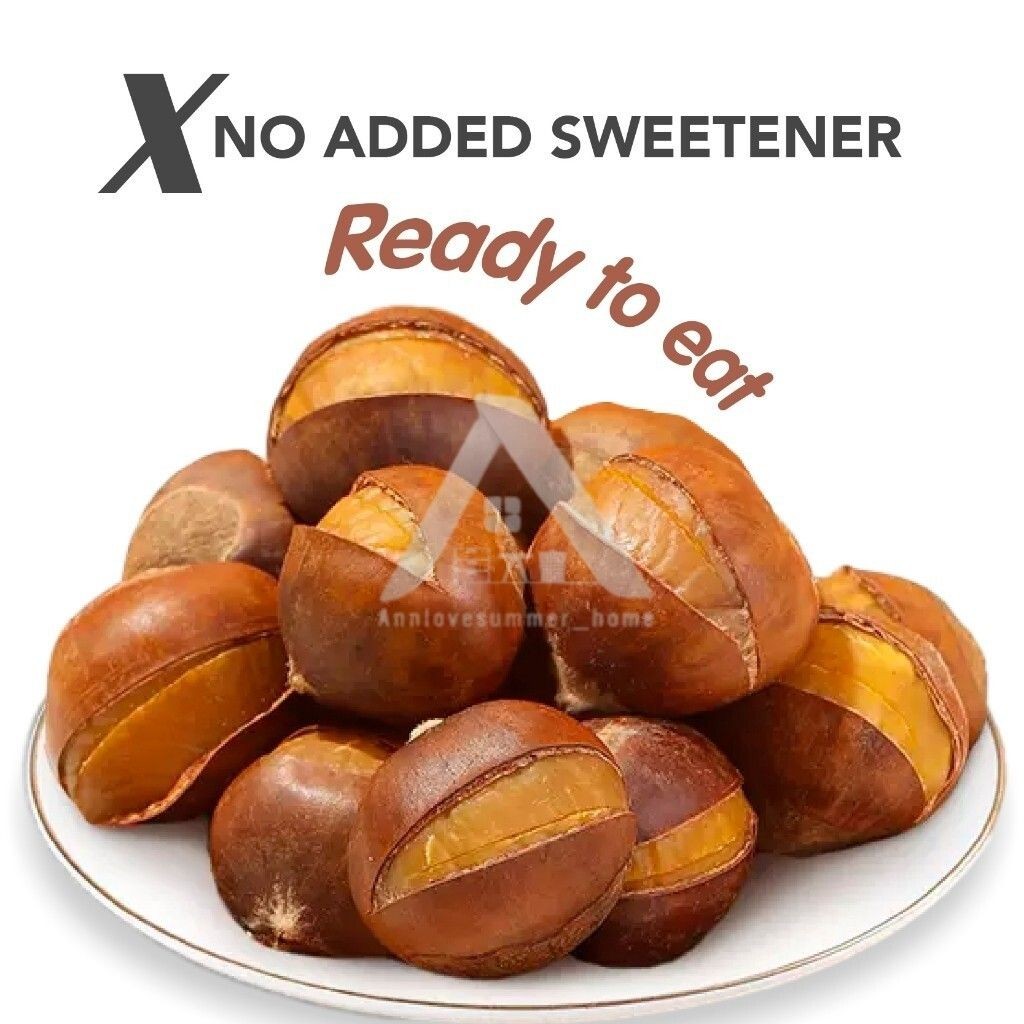 【𝗔𝗦𝗛】NEW🔥(100G) Niu Kee Organic Roasted Ringent Chestnut Peeled Chestnut Organik Biji Berangan Bakar HALAL有机开口甘栗仁