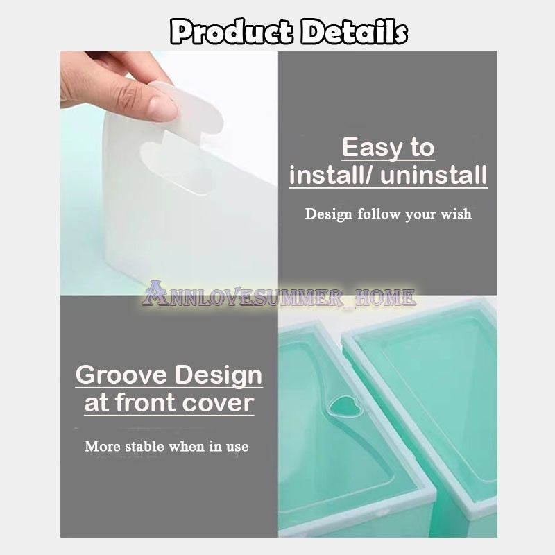 【𝗔𝗦𝗛】Harder Soft PP Shoe Storage Box Plastic Stackable Rack Foldable Organizer Box Penyimpan Kotak Rak Kasut Lipat 收纳鞋盒