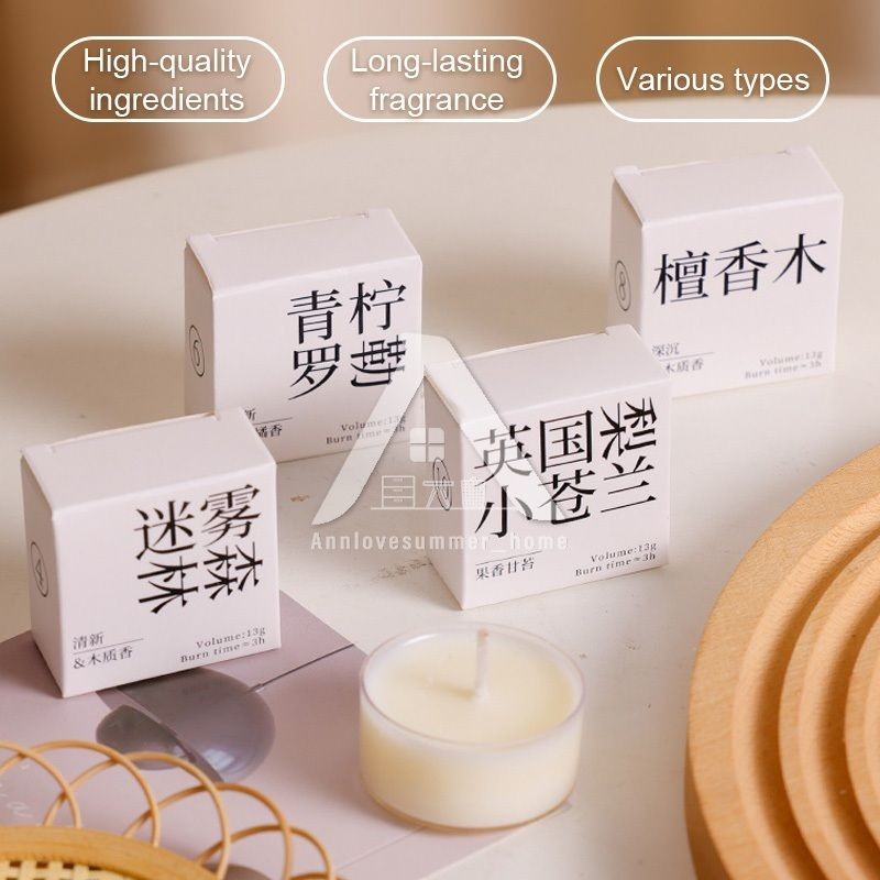 【𝗔𝗦𝗛】(3 pcs/set) 13g🍀 Mini Scented Candle 12 Different Aroma Deodorization Room Natural Gift 香薰蜡烛香里藏诗