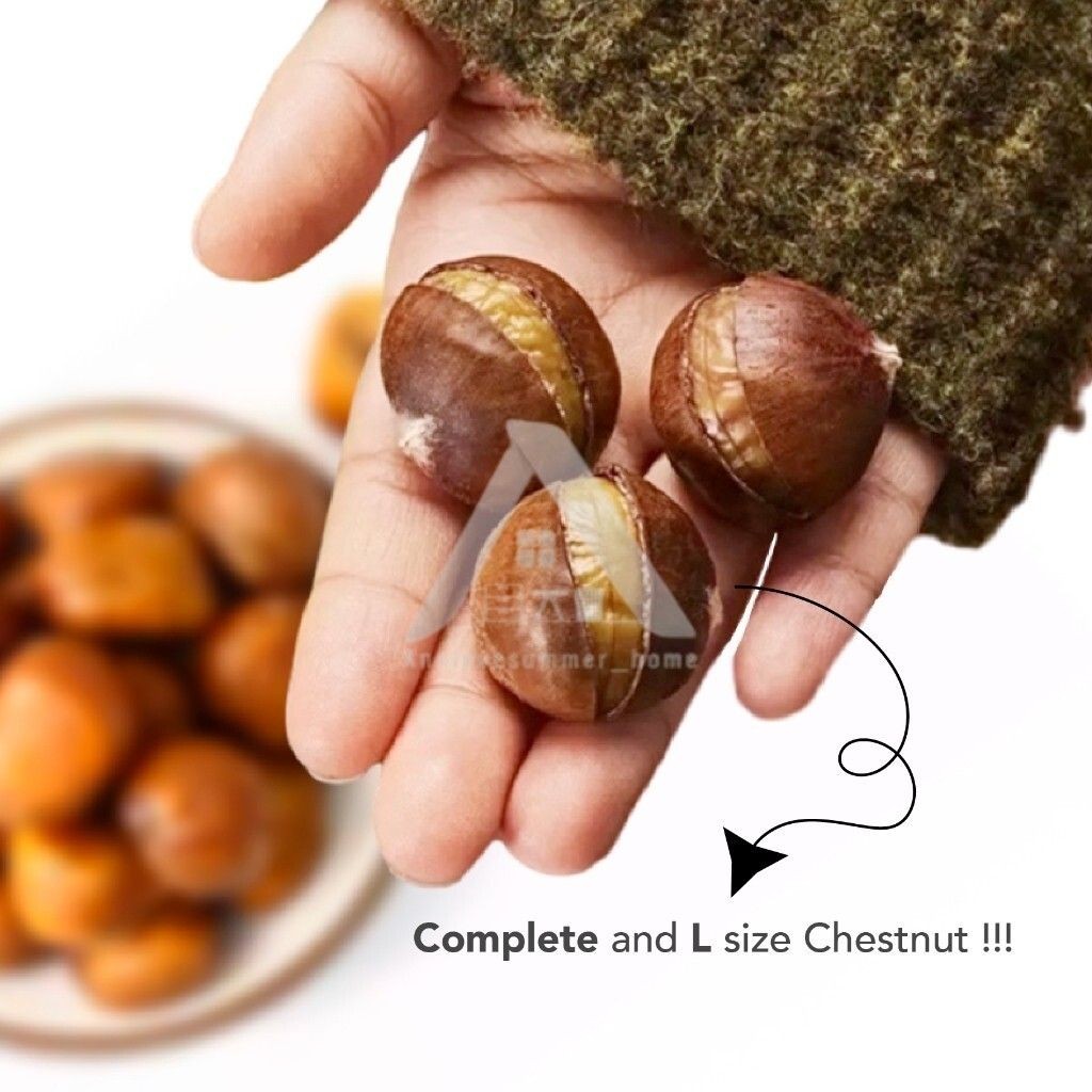 【𝗔𝗦𝗛】NEW🔥(100G) Niu Kee Organic Roasted Ringent Chestnut Peeled Chestnut Organik Biji Berangan Bakar HALAL有机开口甘栗仁
