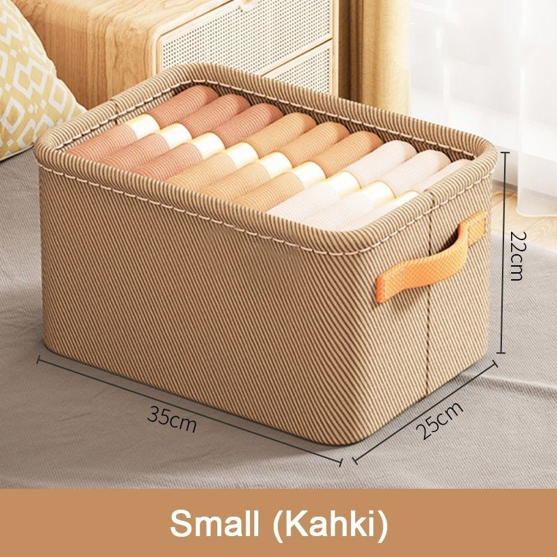 【𝗔𝗦𝗛】Clothes Storage Basket PVC Foldable Wardrobe Organizer Basket Drawer Clear Kotak Penyimpanan Transparan