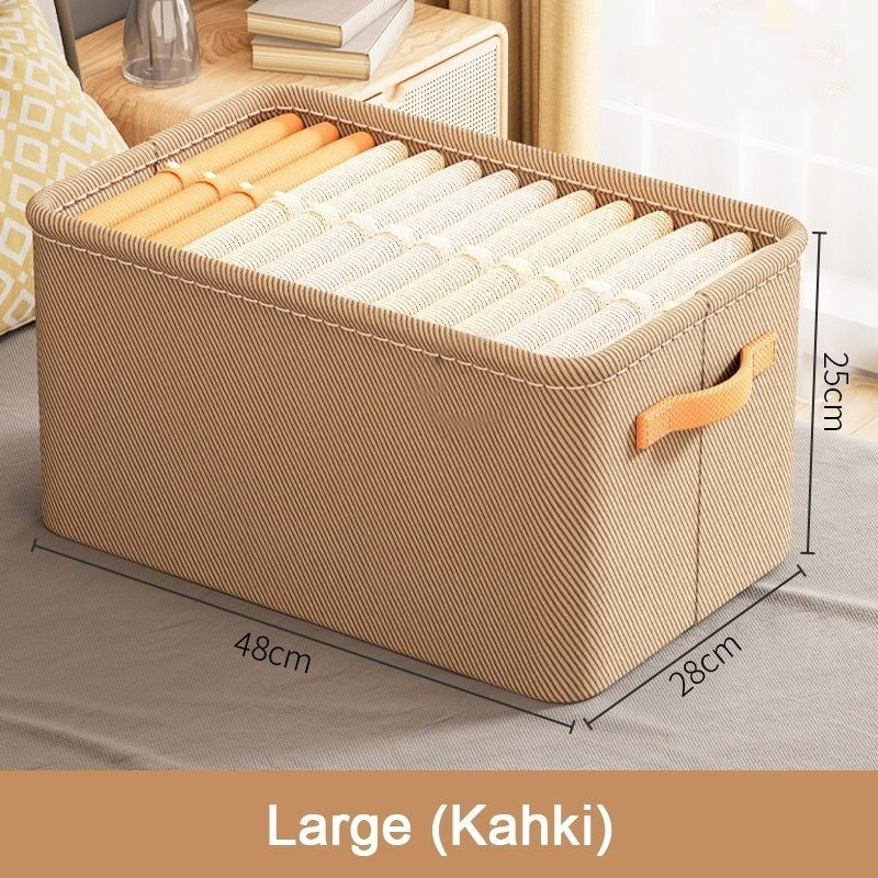 【𝗔𝗦𝗛】Clothes Storage Basket PVC Foldable Wardrobe Organizer Basket Drawer Clear Kotak Penyimpanan Transparan