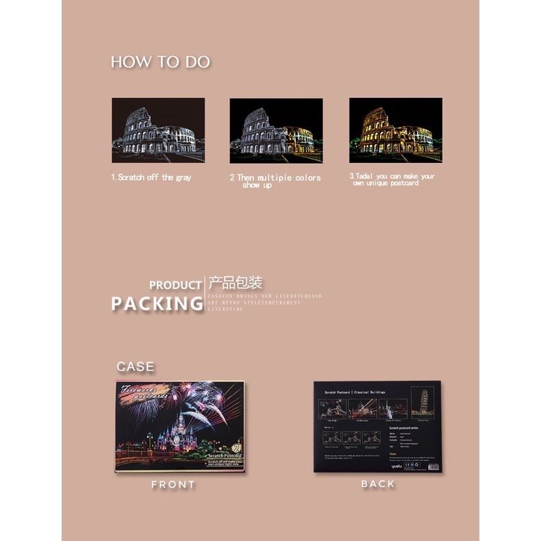 【𝗔𝗦𝗛】【4 in 1】A5 Scratch Card (Colorful)