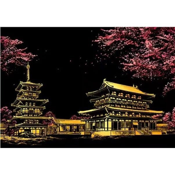 【𝗔𝗦𝗛】【BUY 2 FREE PEN】A3 Art Scratch Card (Colorful)