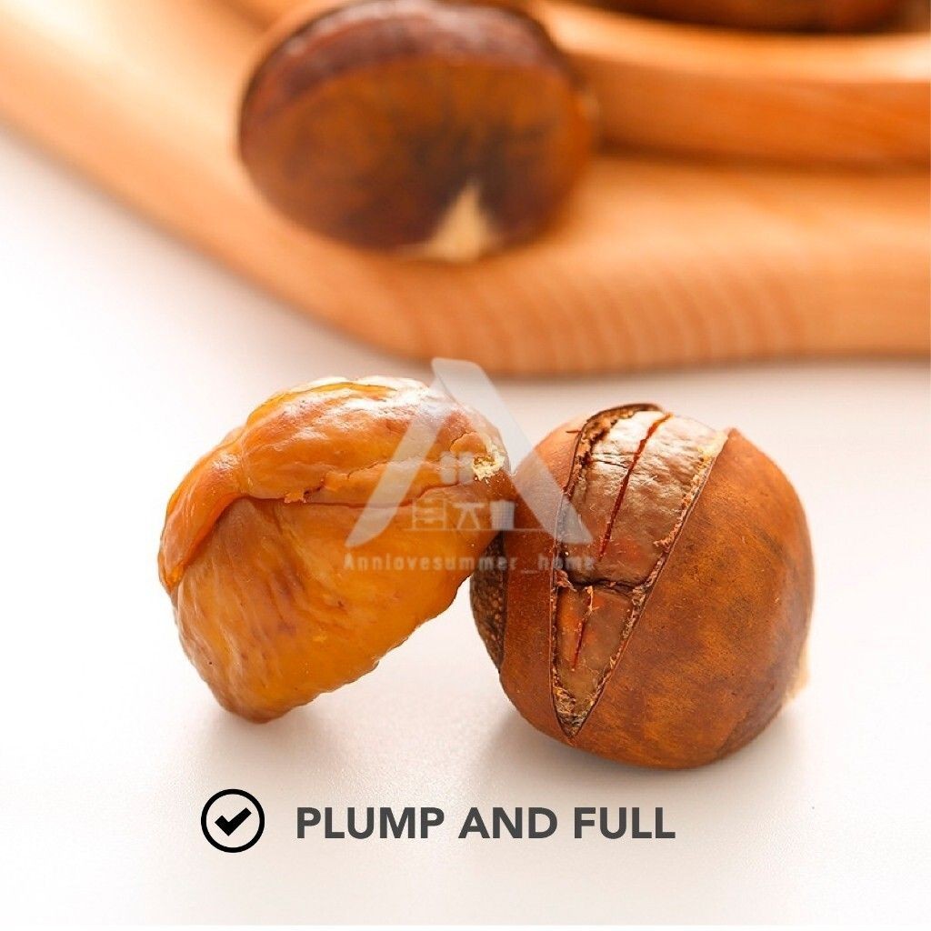 【𝗔𝗦𝗛】NEW🔥(100G) Niu Kee Organic Roasted Ringent Chestnut Peeled Chestnut Organik Biji Berangan Bakar HALAL有机开口甘栗仁