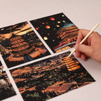 【𝗔𝗦𝗛】【4 in 1】A5 Scratch Card (China Famous Building)