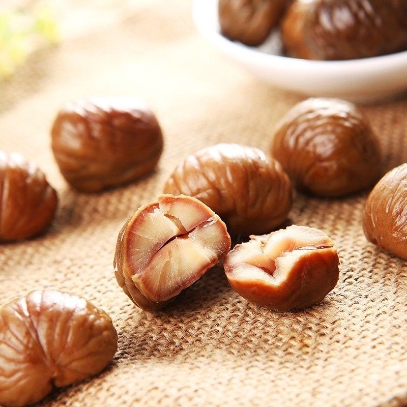 【𝗔𝗦𝗛】(Hot Selling🔥❗) Organic Roasted Ringent Chestnut/Peeled Chestnut HALAL 开口甘栗仁 Buah Berangan Bakar Snacks Food