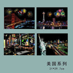 【𝗔𝗦𝗛】【4 in 1】A4 Scratch Card (Colorful)