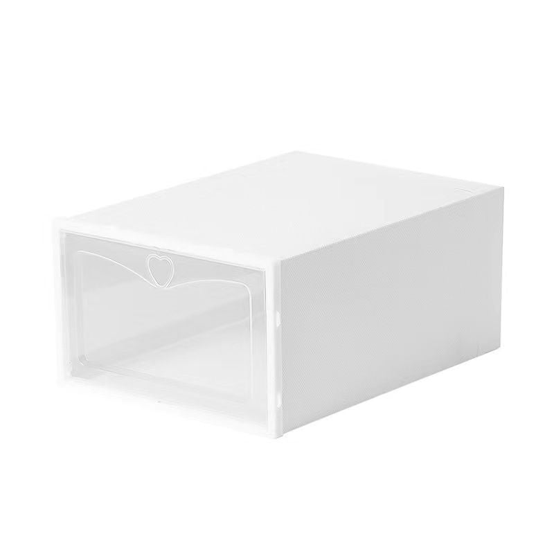 【𝗔𝗦𝗛】Harder Soft PP Shoe Storage Box Plastic Stackable Rack Foldable Organizer Box Penyimpan Kotak Rak Kasut Lipat 收纳鞋盒