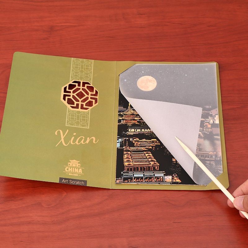【𝗔𝗦𝗛】【4 in 1】A5 Scratch Card (China Famous Building)