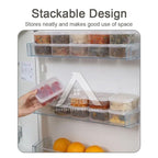 【𝗔𝗦𝗛】Mini Container Set Fresh Seal Refrigerator Freezer Organizer Containers Stackable food container with lid 小型分类食物收纳盒
