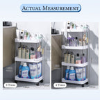 【𝗔𝗦𝗛】Hard PP Plastic 3/4 Tier Multifunction Storage Trolley