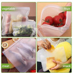 【𝗔𝗦𝗛】Food Grade Fridge Zipper Bag Thick Reusable ｜Kedap Udara Beg Makanan Peti Sejuk Storage Frozen Food Vegetable 食品保鲜袋