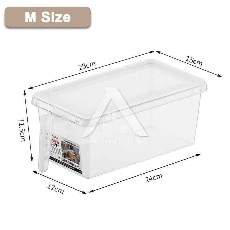 【𝗔𝗦𝗛】Plastics Fridge Storage with Handle