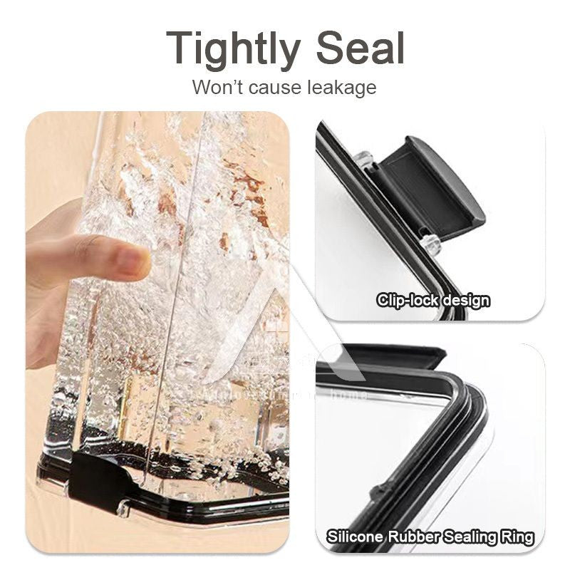【𝗔𝗦𝗛】Airtight Transparent Food Storage Plastic Container Tupperware Kitchen Use Sealed Jar Bekas Kedap Udara密封零食干粮收纳盒