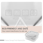 【𝗔𝗦𝗛】350ml Mini freezer Meat/Fruits Compartment Box Reusable Frozen Storage Organizer Food-Grade Kitchen Food Divide冰箱冻盒