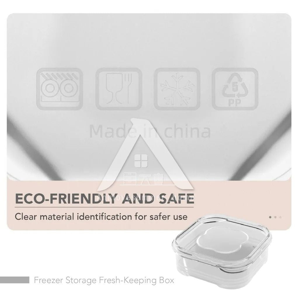 【𝗔𝗦𝗛】350ml Mini freezer Meat/Fruits Compartment Box Reusable Frozen Storage Organizer Food-Grade Kitchen Food Divide冰箱冻盒