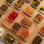 【𝗔𝗦𝗛】Mini Container Set Fresh Seal Refrigerator Freezer Organizer Containers Stackable food container with lid 小型分类食物收纳盒