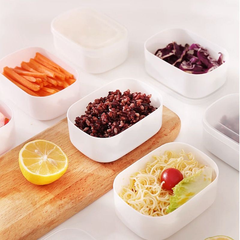 【𝗔𝗦𝗛】Mini Container Set Fresh Seal Refrigerator Freezer Organizer Containers Stackable food container with lid 小型分类食物收纳盒