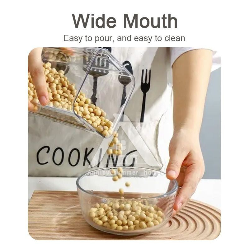【𝗔𝗦𝗛】Muji Airtight Food Storage Container Stackable Plastic Kitchen Multigrain Bekas Makanan Kedap Udara密封罐Tupperware