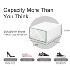 【𝗔𝗦𝗛】Harder Soft PP Shoe Storage Box Plastic Stackable Rack Foldable Organizer Box Penyimpan Kotak Rak Kasut Lipat 收纳鞋盒