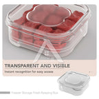 【𝗔𝗦𝗛】350ml Mini freezer Meat/Fruits Compartment Box Reusable Frozen Storage Organizer Food-Grade Kitchen Food Divide冰箱冻盒