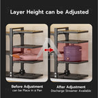 【𝗔𝗦𝗛】2-4 Tiers Adjustable Pot and Pan Rack Organizer Rak Bawah Sinki Kitchen Pot Storage 厨房收纳