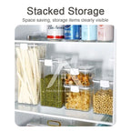 【𝗔𝗦𝗛】Muji Airtight Food Storage Container Stackable Plastic Kitchen Multigrain Bekas Makanan Kedap Udara密封罐Tupperware