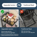 【𝗔𝗦𝗛】2-4 Tiers Adjustable Pot and Pan Rack Organizer Rak Bawah Sinki Kitchen Pot Storage 厨房收纳
