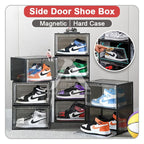 【𝗔𝗦𝗛】【Full Hard Cover】SIDE/FRONT DOOR STACKABLE HARD CASE AJ SHOE MAGNET MAGNETIC OPENER SPORT SHOES BOX SPORT SHOES