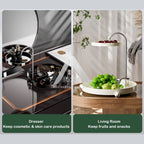 【𝗔𝗦𝗛】NEW❗️2 Tiers Dessert Stand｜Stainless Steel Perfume Skincare Organizer Storage Display Rack Food Snacks 点心架 香水护肤品收纳架