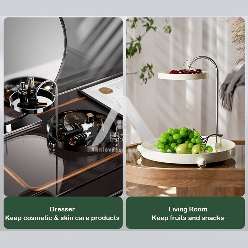 【𝗔𝗦𝗛】NEW❗️2 Tiers Dessert Stand｜Stainless Steel Perfume Skincare Organizer Storage Display Rack Food Snacks 点心架 香水护肤品收纳架