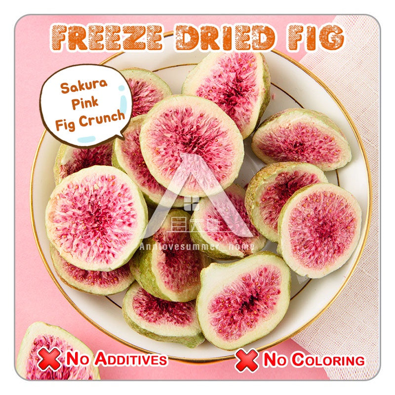 【𝗔𝗦𝗛】New🔥50g【Freeze Sakura Pink Dried Fig】冻干无花果脆干 Baking Decorating Healthy Snack Buah Rajah Beku Kering