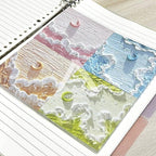 【𝗔𝗦𝗛】Landscape Oil Painting Sticky Note INS Scenery Sticky Note Memo Pad 风景油画便利贴