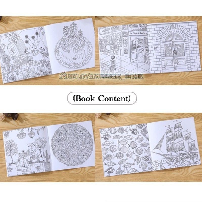 【𝗔𝗦𝗛】【Buy 10 Free 1】Colouring Book Secret Garden