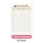 【𝗔𝗦𝗛】60 Sheets Personal Schedule Timetable Memo Pad Sticky Daily, Weekly, Monthly To Do List日程表计划本