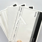 【𝗔𝗦𝗛】50 Sheets Minimalist Sticky Notepad To-do-list Wrong Question Line Text Grid Text错题修改日程便利贴