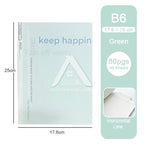 【𝗔𝗦𝗛】B5 80 Pages Notepad Glue-bound Horizontal Line Pastel Color Student Planner Exercise Notebook 奶盐简约笔记本B5