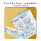 【𝗔𝗦𝗛】25/50pcs Super value🔥 Garbage bags with Rope Easy Pull Drawstring Lasting Cleaning Household Trash Bags Dustbin
