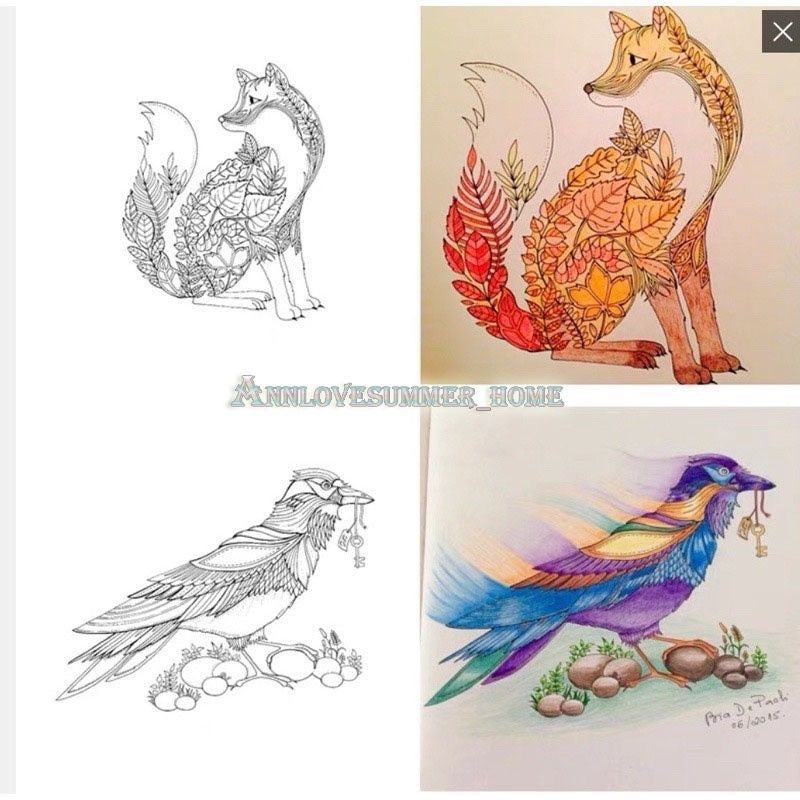 【𝗔𝗦𝗛】Only RM9.9❗️96 pages Secret Garden Series Coloring Book Thick Colouring Book Stress Relieve BookBukuWarna秘密花园填色本