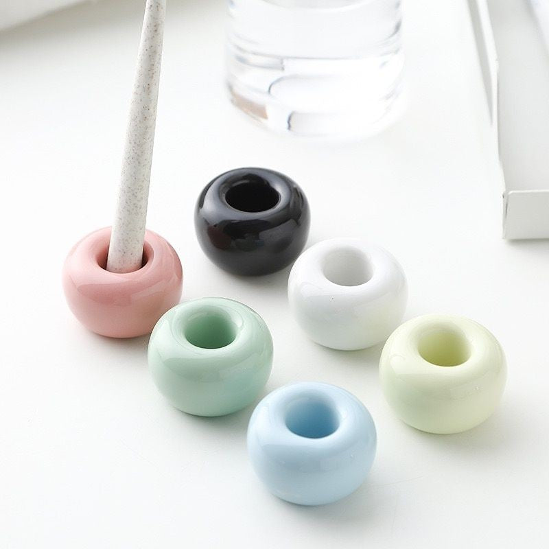 【𝗔𝗦𝗛】(Anti-Mold) Creative Colour Ceramic Toothbrush Stand Wash Set Berus Gigi Storage Organizer 牙刷置物架防霉镂空